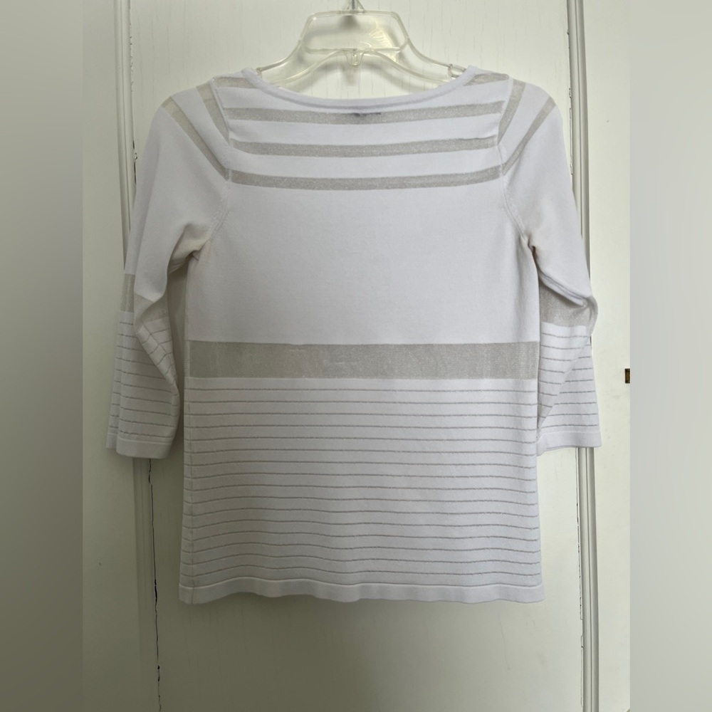 White 3/4 sleeve top, The Limited, XS